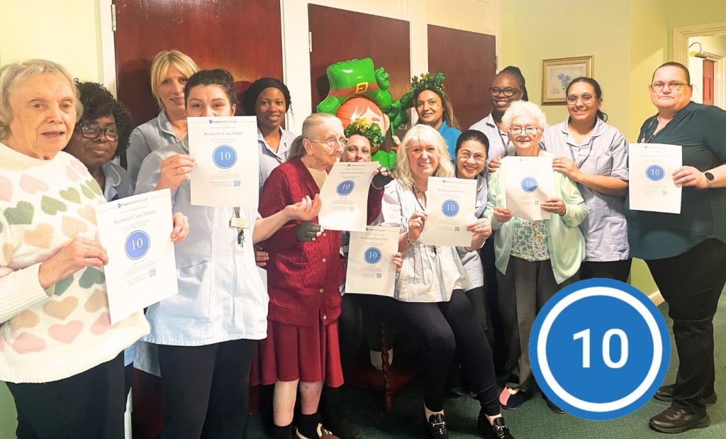 Rochester Care Home is a perfect 10 say friends and family!