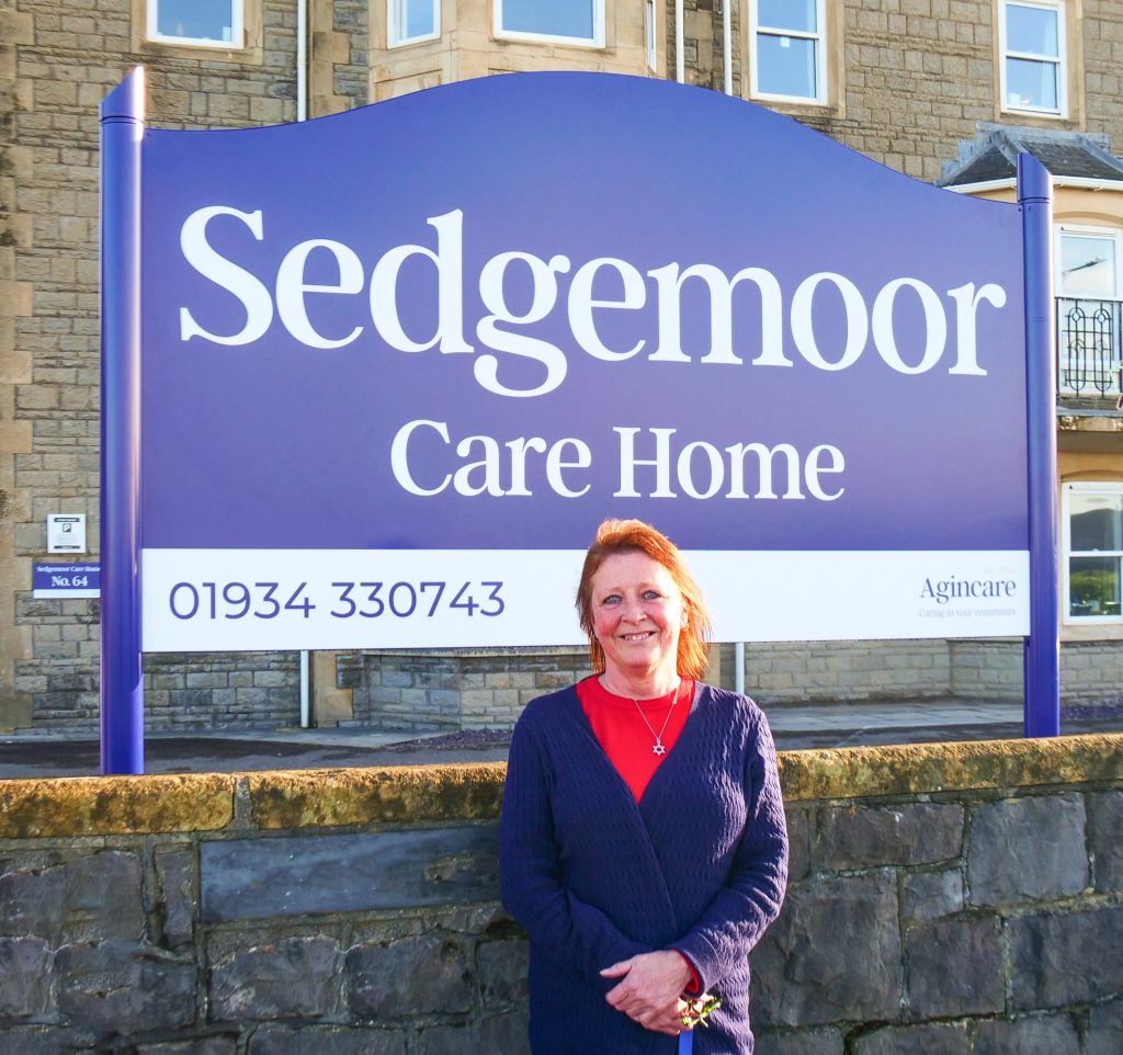 Picture of Anne Goodman registered manager of Sedgemoor Care Home on Weston super Mare seafront