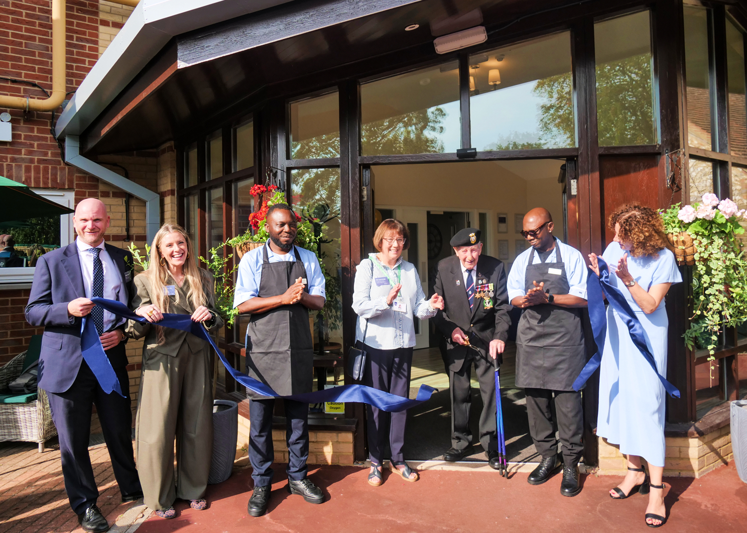 image of official ribbon cutting at Hazlemere Lodge Care Home in High Wycombe September 2026